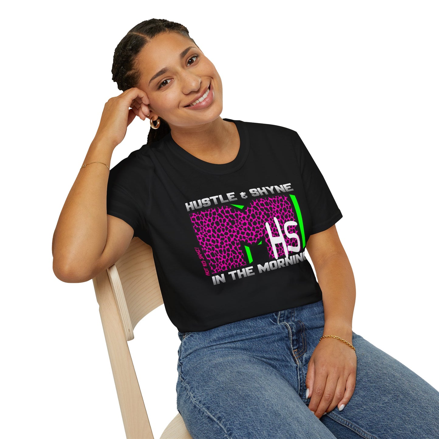 Hustle & Shyne (Alternate - Music TV) Unisex Softstyle T-Shirt