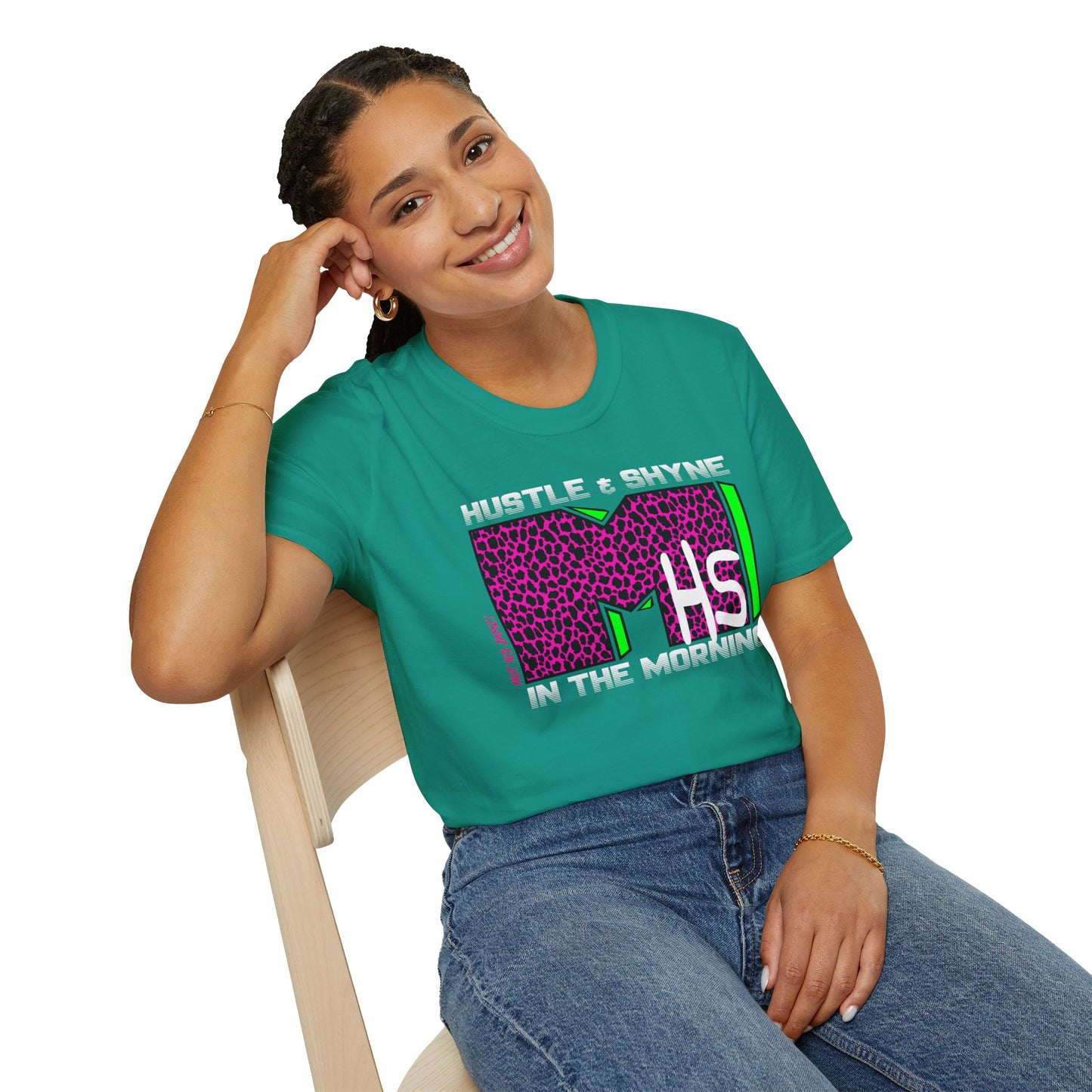 Hustle & Shyne (Alternate - Music TV) Unisex Softstyle T-Shirt