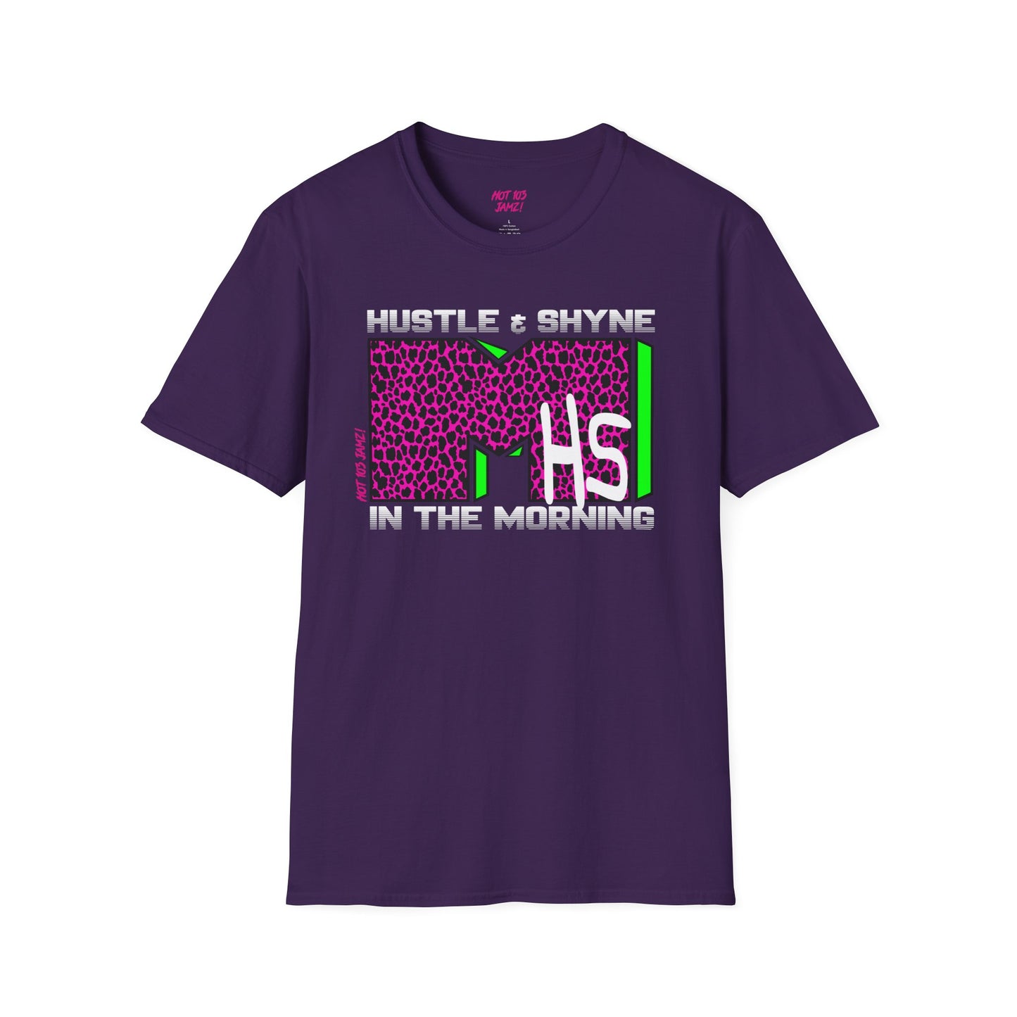 Hustle & Shyne (Alternate - Music TV) Unisex Softstyle T-Shirt