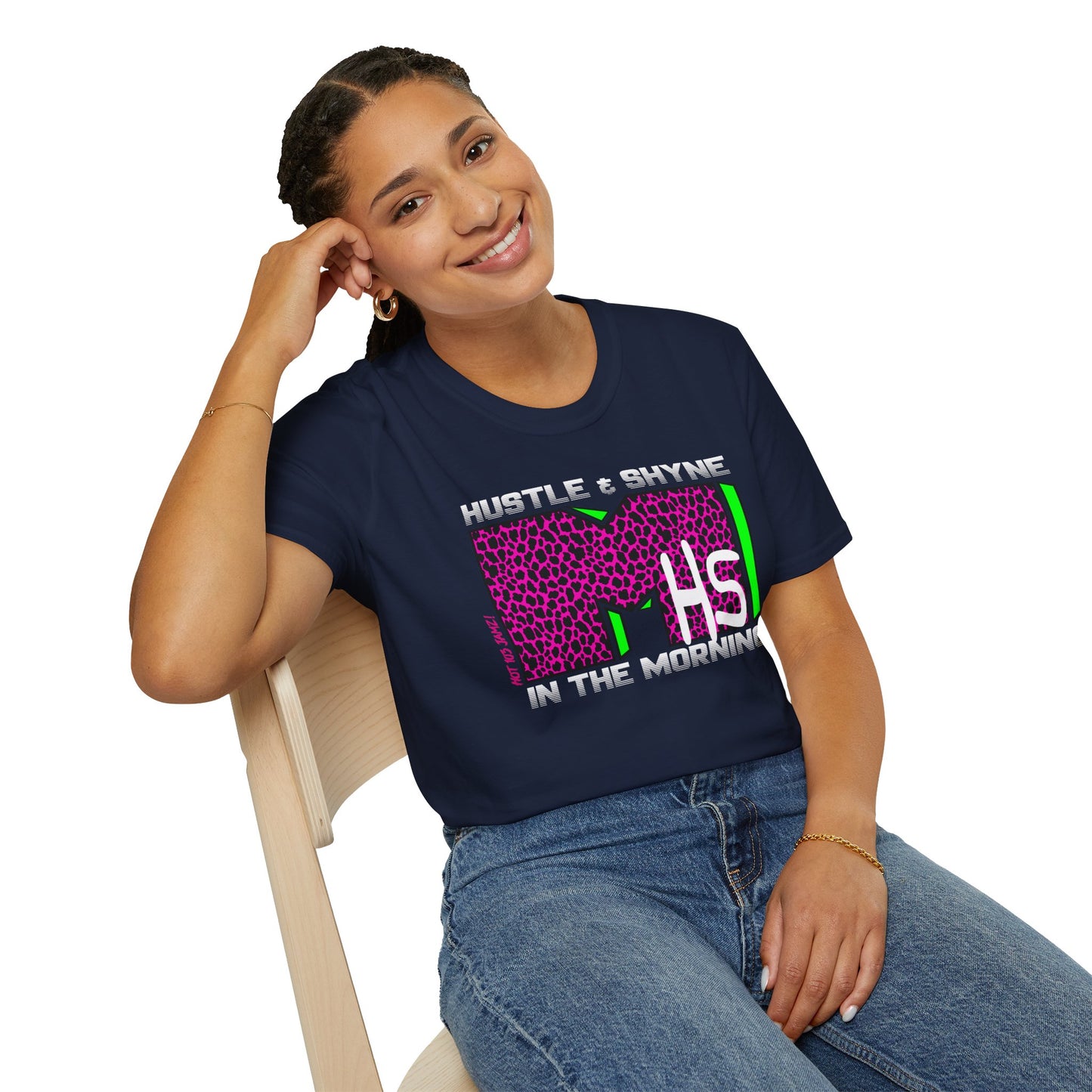 Hustle & Shyne (Alternate - Music TV) Unisex Softstyle T-Shirt