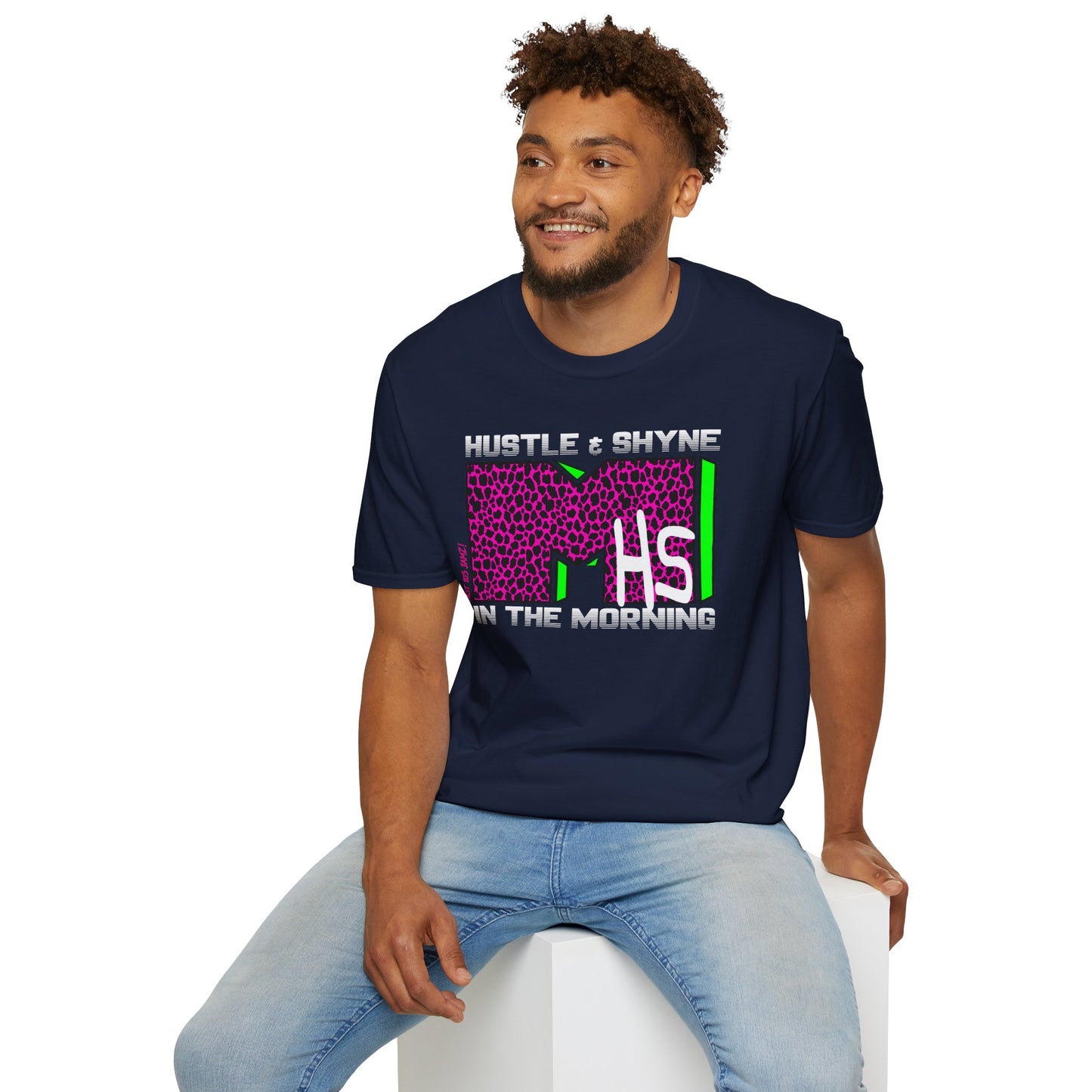 Hustle & Shyne (Alternate - Music TV) Unisex Softstyle T-Shirt