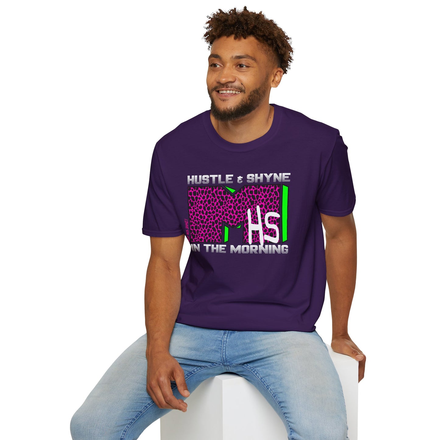 Hustle & Shyne (Alternate - Music TV) Unisex Softstyle T-Shirt